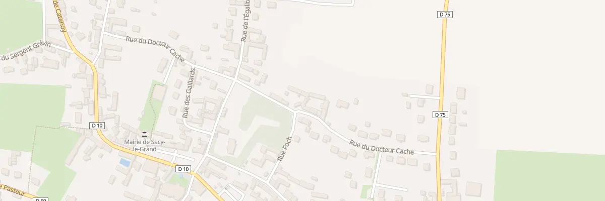 Plan du 327 Rue du Docteur Cache à Sacy-le-Grand
