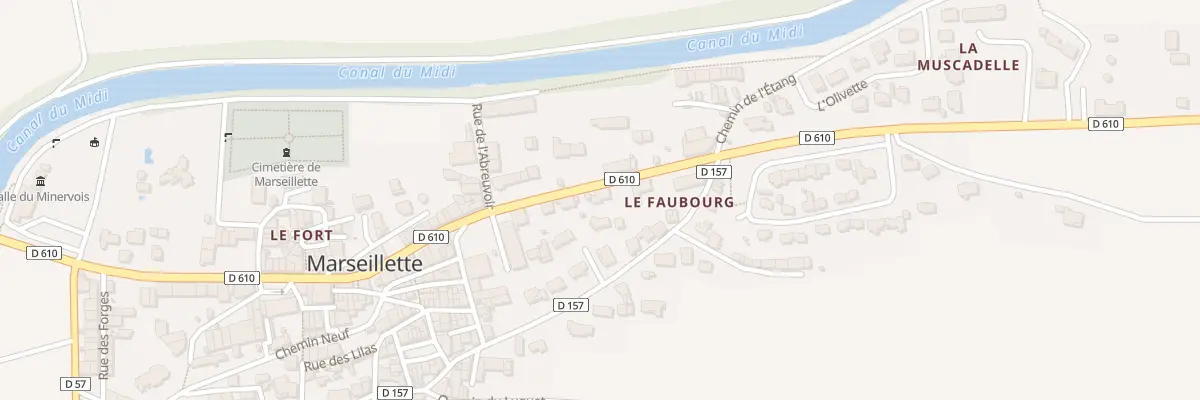 Plan du 4B La Minervoise à Marseillette