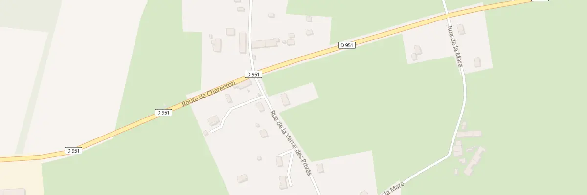 Plan du 250 Rue de la Verne des Privés à Saint-Amand-Montrond
