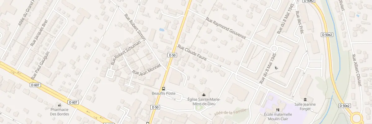 Plan du 2 Rue Claude Faure à Saint-Fargeau-Ponthierry