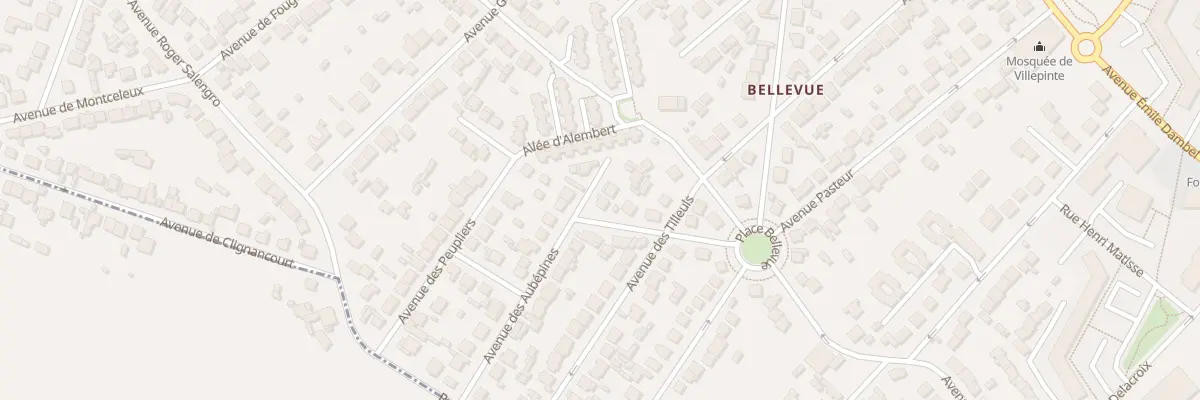Plan du 26 Rue des Aubepines à Villepinte