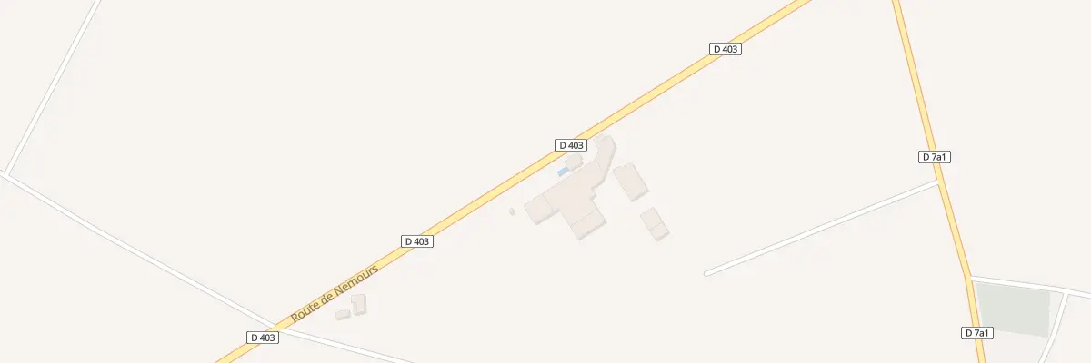 Plan du 3 Rte de Nemours à Arville