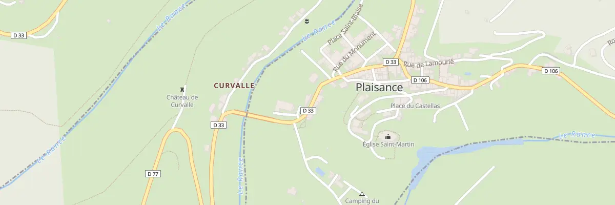 Plan du 12 Rte de Curvalle à Plaisance