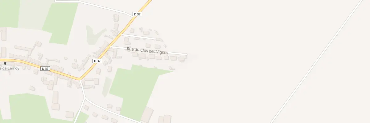 Plan du 16 Rue du Clos des Vignes à Cernoy