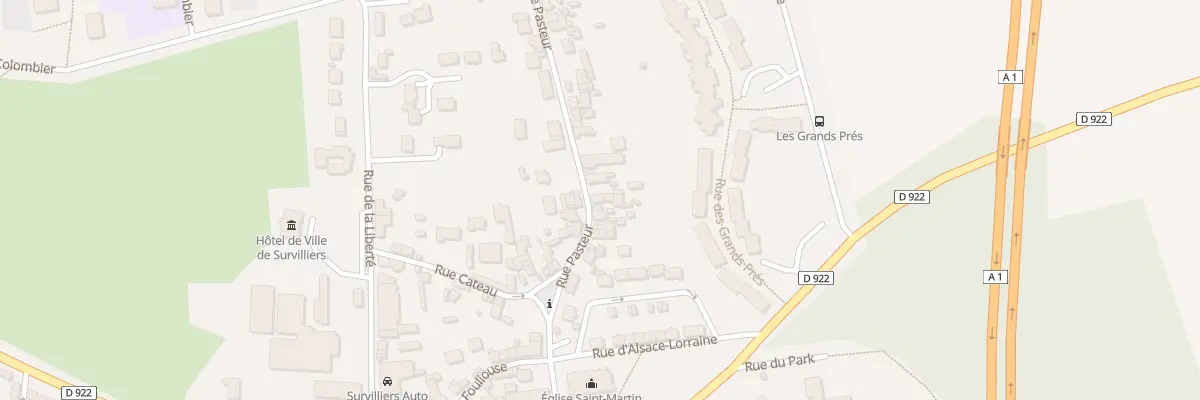 Plan du 10 Rue Pasteur à Survilliers