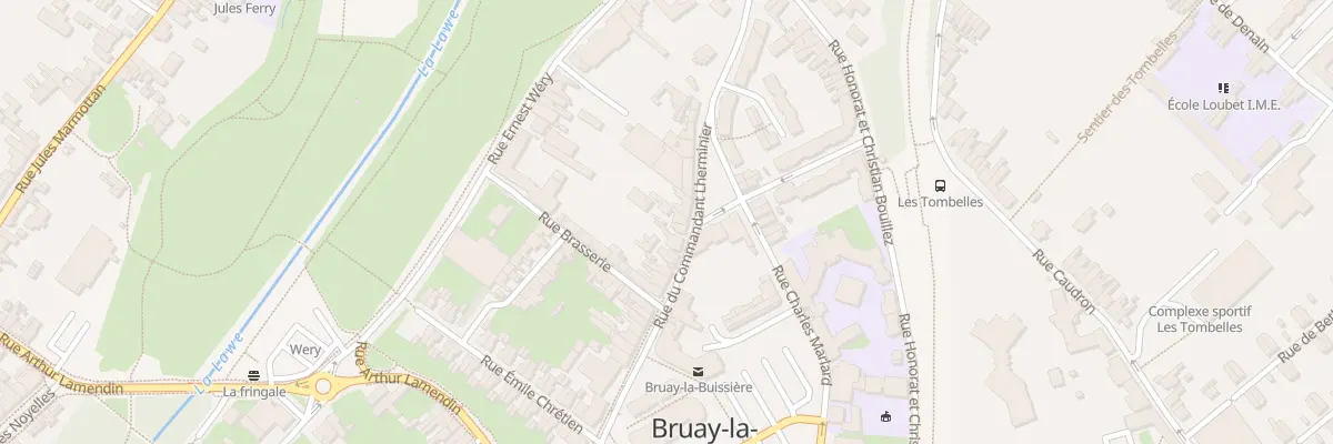Plan du 257 Rue du Commandant Lherminier à Bruay-la-Buissière