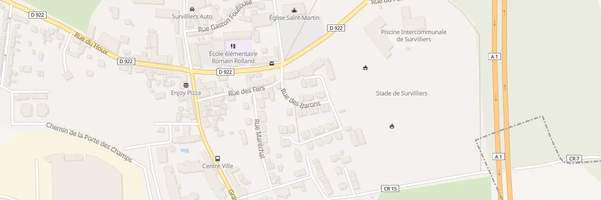 Plan du 9 Rue des Barons à Survilliers