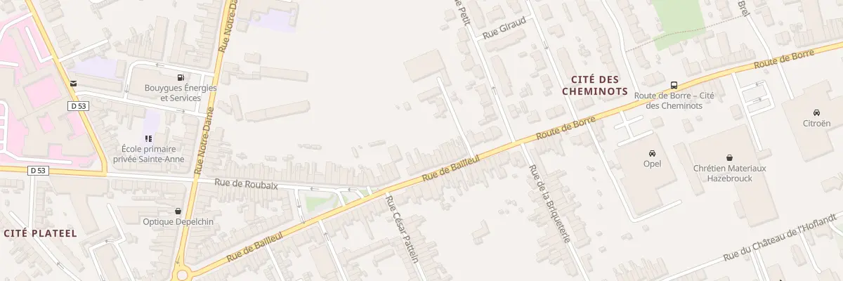 Plan du 49 Rue de Bailleul à Hazebrouck