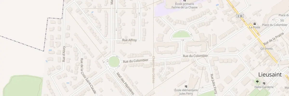 Plan du 64 Rue du Colombier à Lieusaint