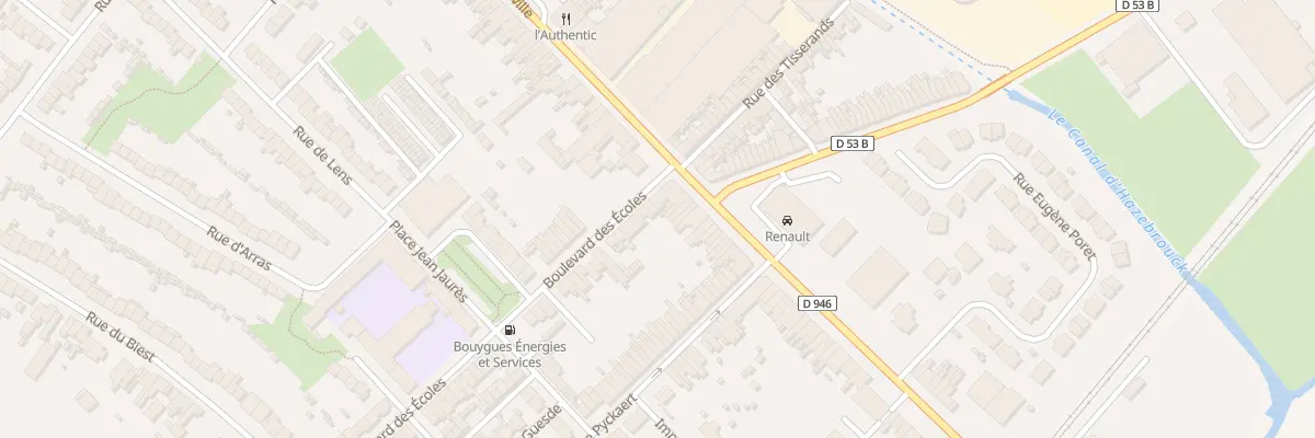 Plan du 298 Rue de Merville à Hazebrouck