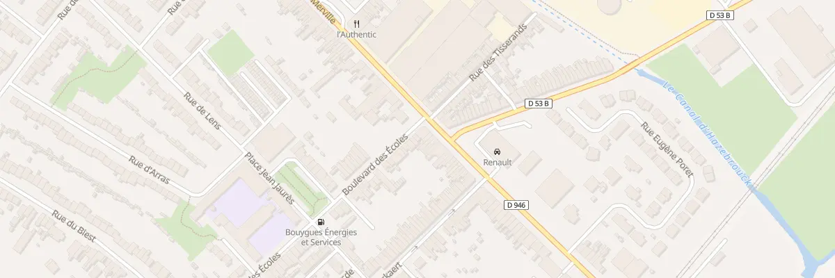 Plan du 1 Bd des Ecoles à Hazebrouck