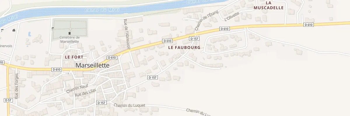 Plan du 57 Av de la Belle Aude à Marseillette