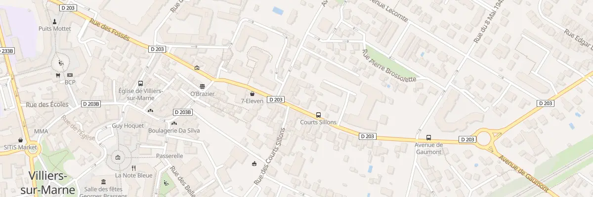 Plan du 127 Rue du Général de Gaulle à Villiers-sur-Marne