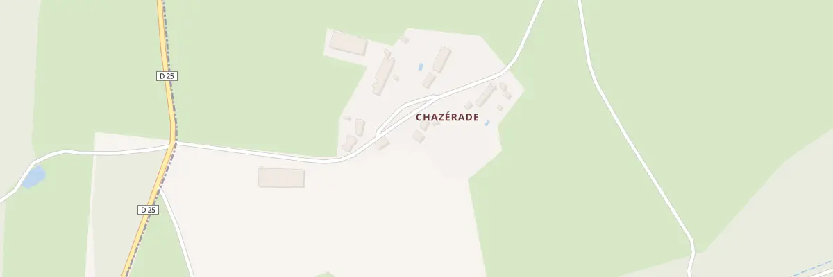 Plan du 2 Chazérade à Charron