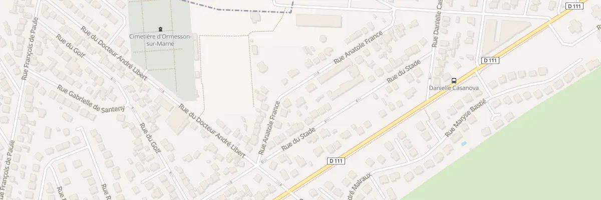 Plan du 16 Rue Anatole France à Ormesson-sur-Marne