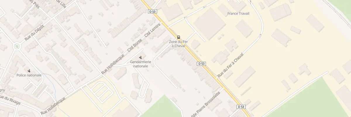Plan du 126 Rue de Vieux-Berquin à Hazebrouck