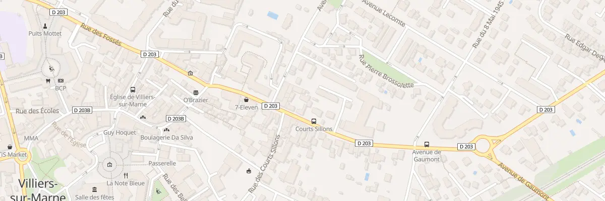 Plan du 129 Rue du Général de Gaulle à Villiers-sur-Marne