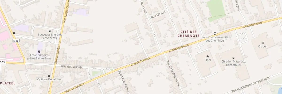 Plan du 63 Rue de Bailleul à Hazebrouck