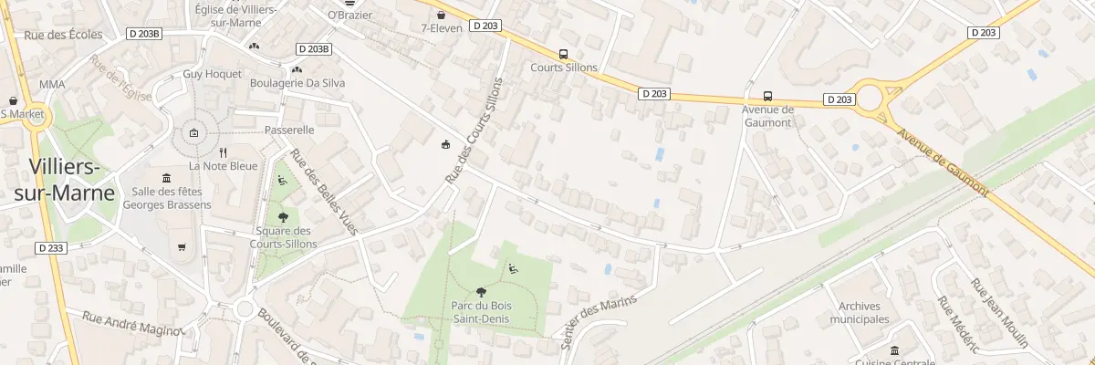 Plan du 11 Rue des Chapelles à Villiers-sur-Marne