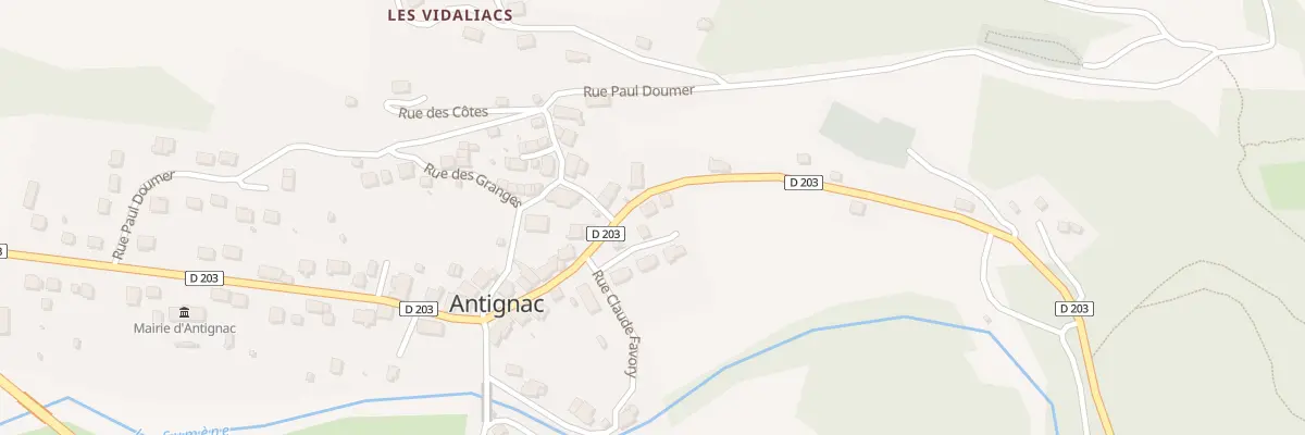 Plan du 12 Rue Jacques de Chabannes à Antignac
