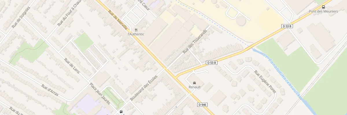Plan du 7 Rue des Tisserands à Hazebrouck
