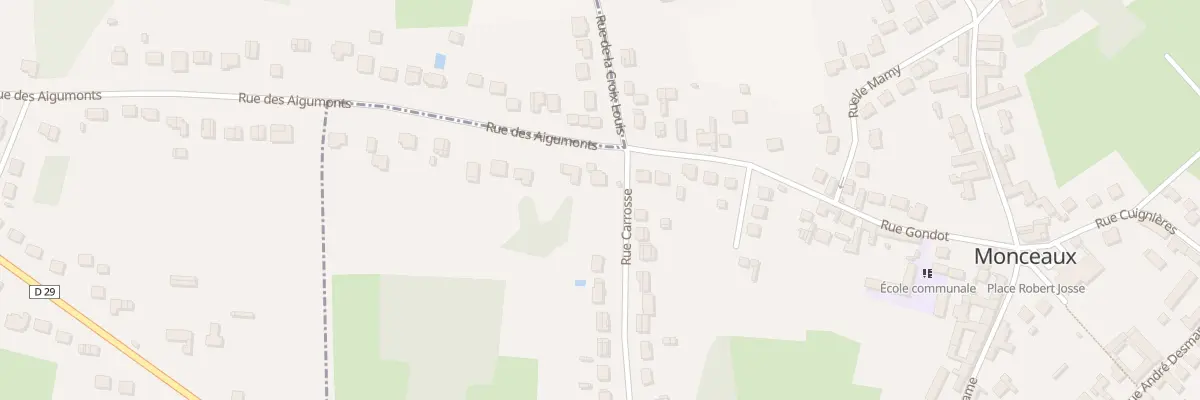 Plan du 698 Rue des Aigumonts à Monceaux