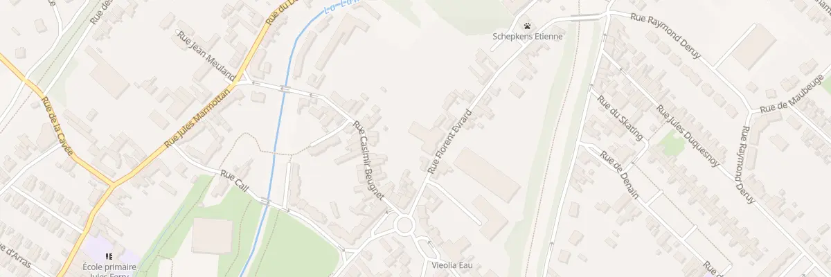 Plan du 75 Rue Florent Evrard à Bruay-la-Buissière
