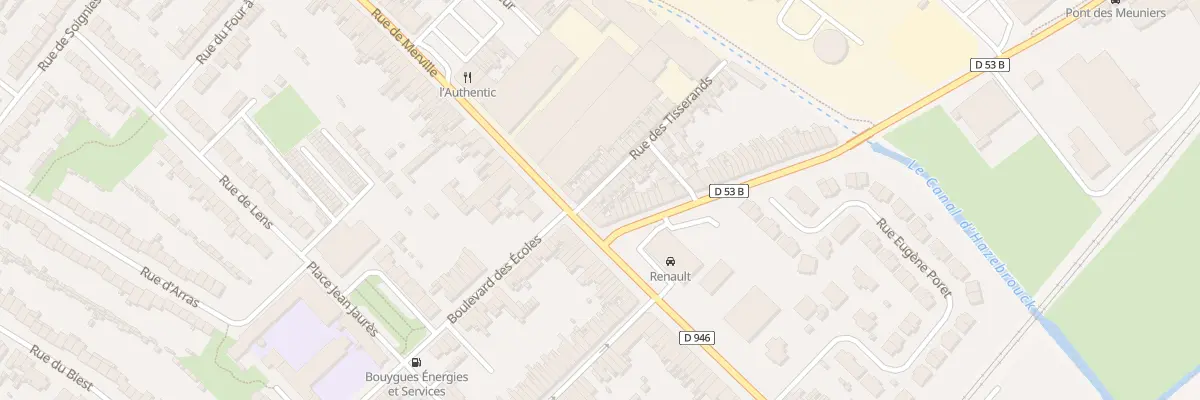Plan du 2 Rue des Tisserands à Hazebrouck