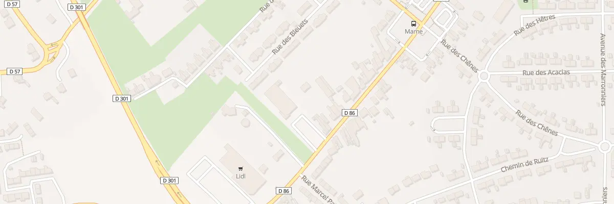 Plan du 287 Rue du Docteur Paul Bonduelle à Houdain
