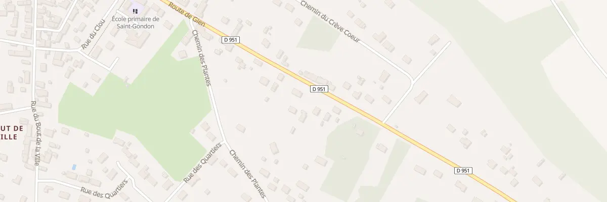 Plan du 38 Rte de Gien à Saint-Gondon