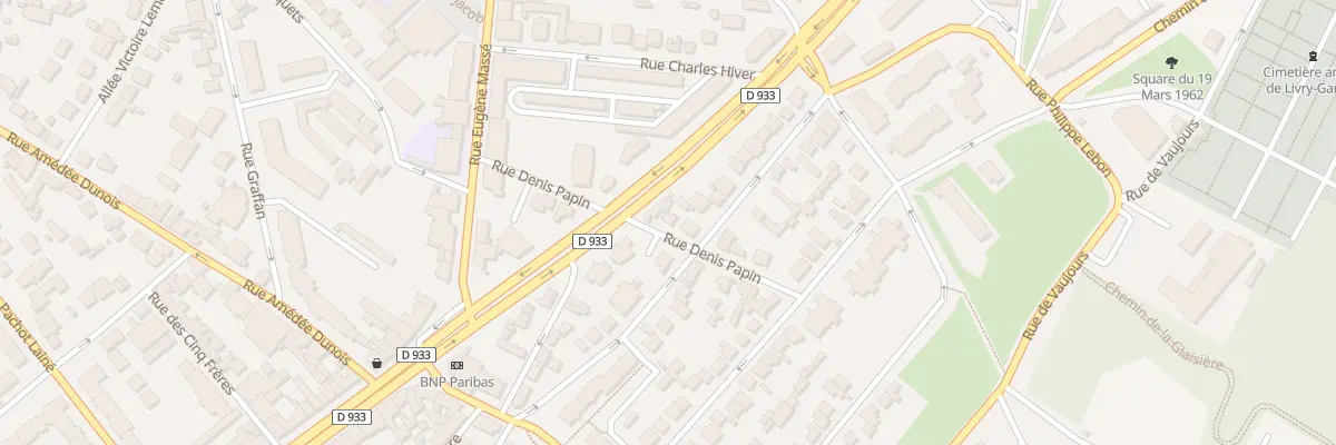 Plan du 19 Rue Denis Papin à Livry-Gargan