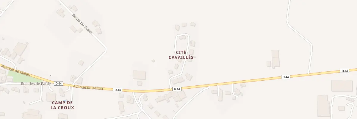 Plan du 5 Cite Cavailles à Réquista