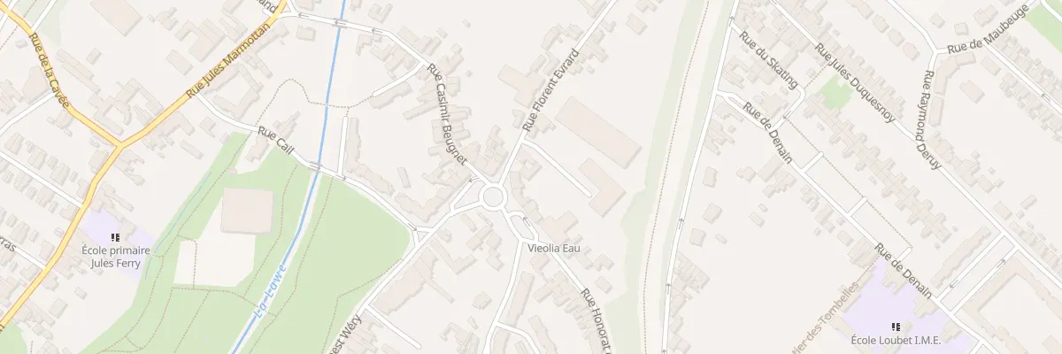 Plan du 4 Rue Florent Evrard à Bruay-la-Buissière
