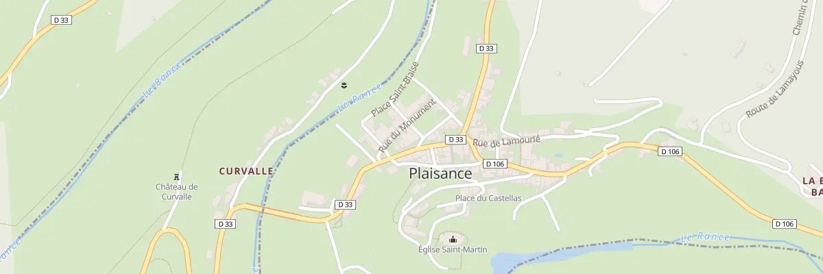 Plan du 6 Rte de Curvalle à Plaisance