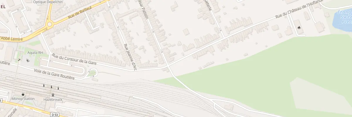 Plan du 81 Rue du Contour de la Gare à Hazebrouck