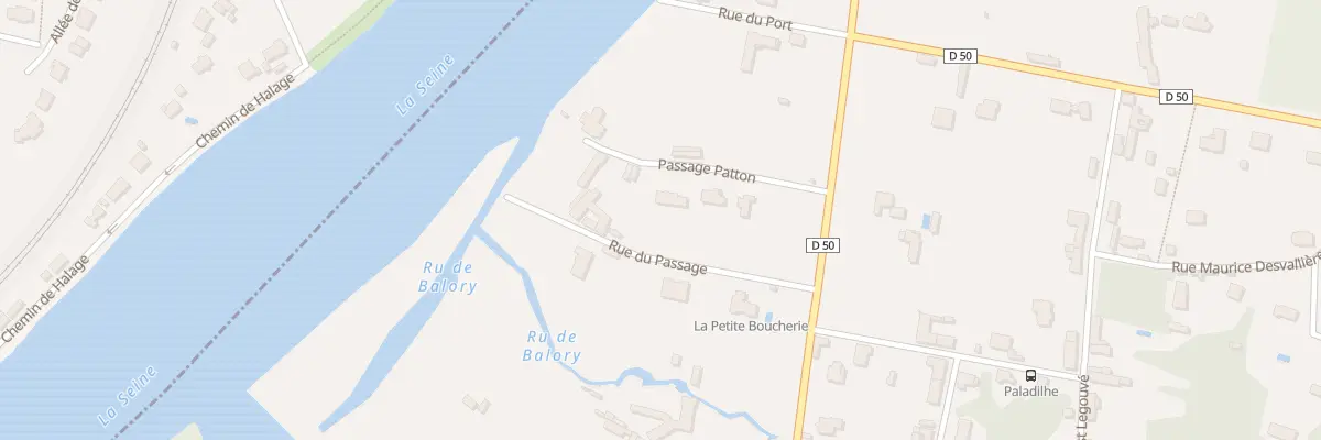Plan du 8 Rue du Passage à Seine-Port
