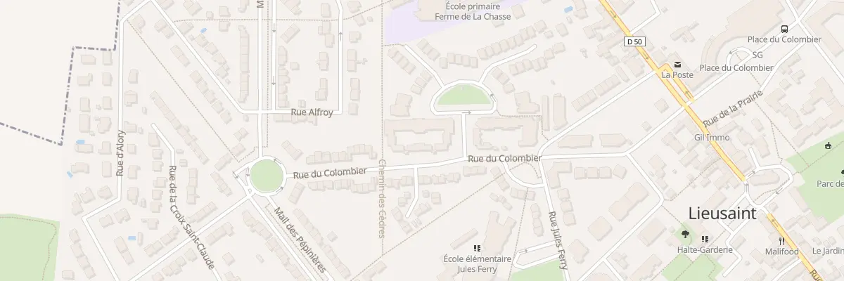 Plan du 58 Rue du Colombier à Lieusaint