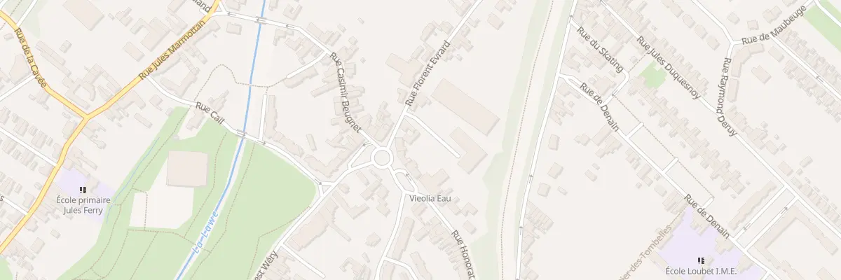 Plan du 32 Rue Florent Evrard à Bruay-la-Buissière