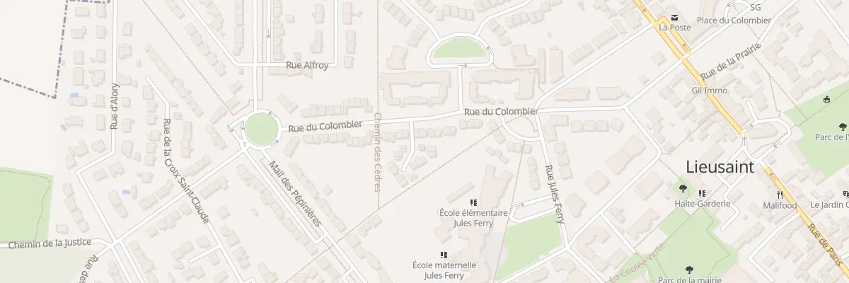 Plan du 39 Rue du Colombier à Lieusaint