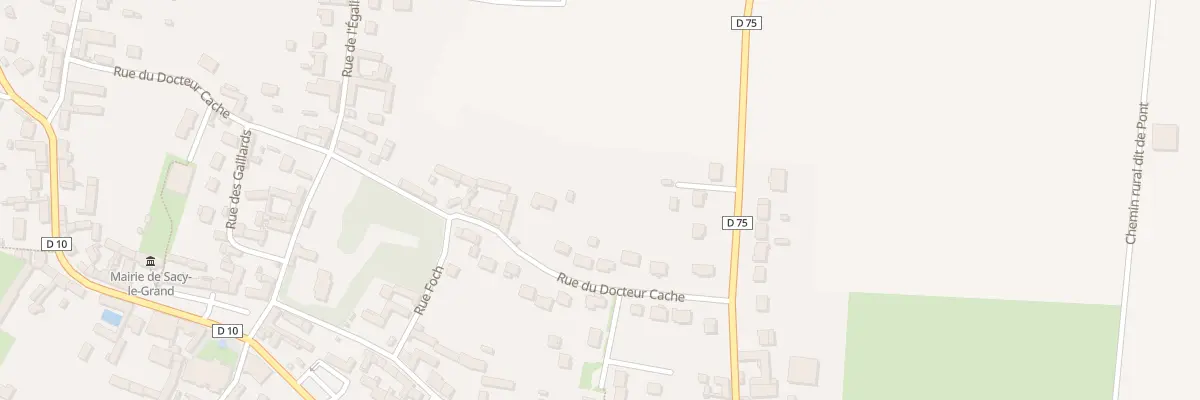 Plan du 441 Rue du Docteur Cache à Sacy-le-Grand