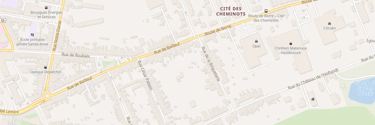 Plan du 84 Rue de Bailleul à Hazebrouck