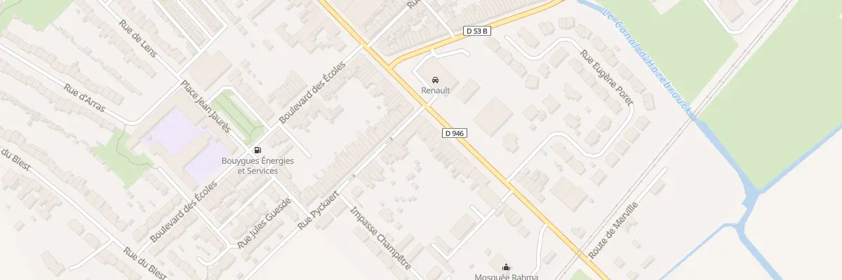 Plan du 334 Rue de Merville à Hazebrouck