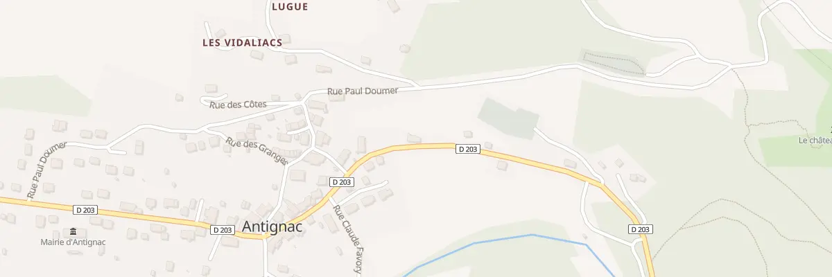 Plan du 13 Rue Jacques de Chabannes à Antignac