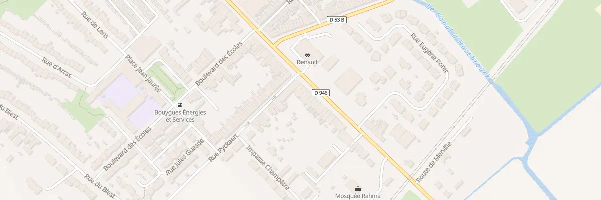 Plan du 336 Rue de Merville à Hazebrouck