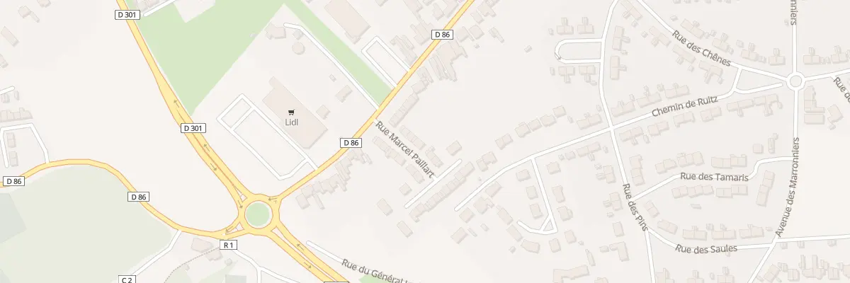 Plan du 5 Rue Marcel Paillart à Houdain