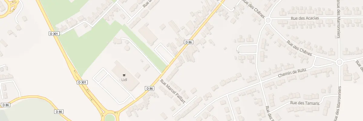 Plan du 286 Rue du Docteur Paul Bonduelle à Houdain