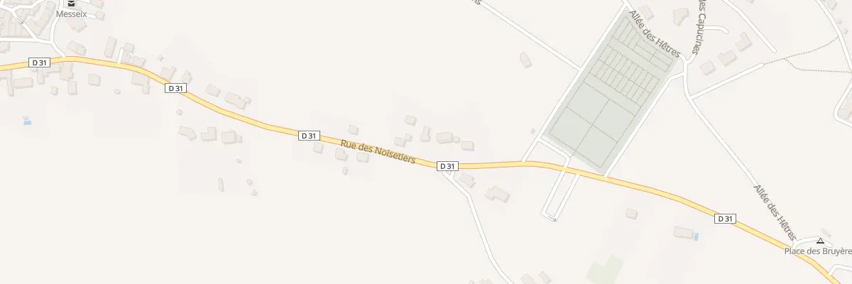 Plan du 43 Rue des Noisetiers à Messeix