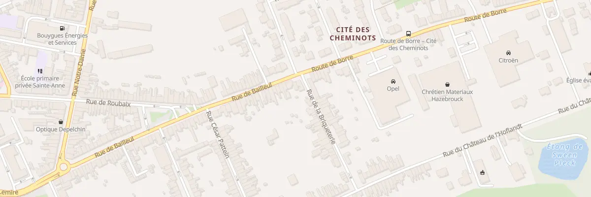 Plan du 92 Rue de Bailleul à Hazebrouck