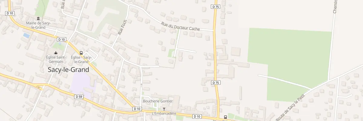 Plan du 73 Rue Eugene Pinsson à Sacy-le-Grand