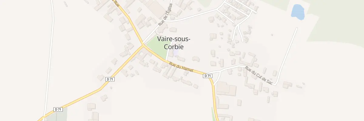 Plan du 5002 Rue du Hamel à Vaire-sous-Corbie
